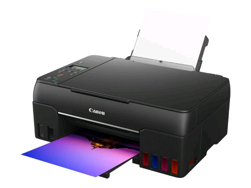 Canon PIXMA G650 - Stampante multifunzione - colore - ink-jet - ricaricabile - A4 (210 x 297 mm), Letter A (216 x 279 mm) (originale) - A4/Legal (supporti) - fino a 3.9 ipm (stampa) - 100 fogli - USB 2.0, Wi-Fi(n)